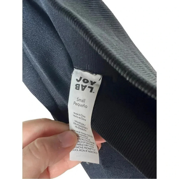 1720. JOY LAB SEAMLESS SKINNY STYLE LEGGINGS SIZE SMALL BLACK/BROWN IN COLOR - Picture 5 of 9